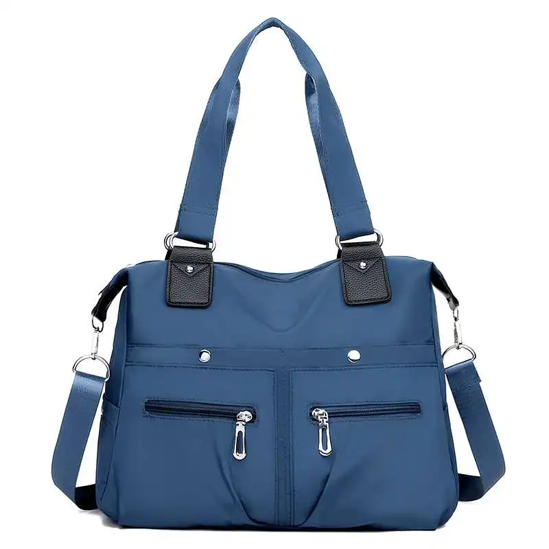 Large Capacity Hand & Shoulder Bag (Blue)