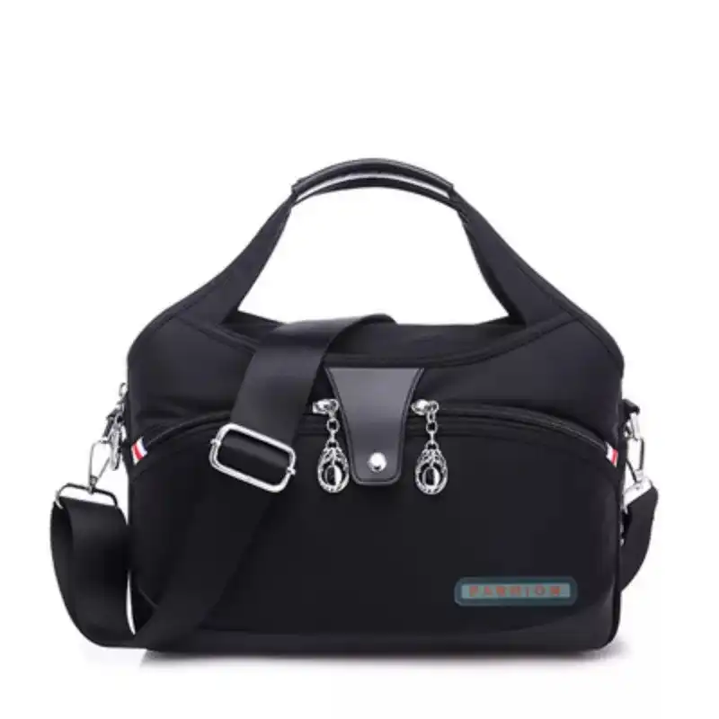 Large Capacity Waterproof Anti-theft Fashion Bag (Black)