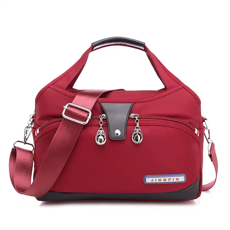 Large Capacity Waterproof Anti-theft Fashion Bag (Red)