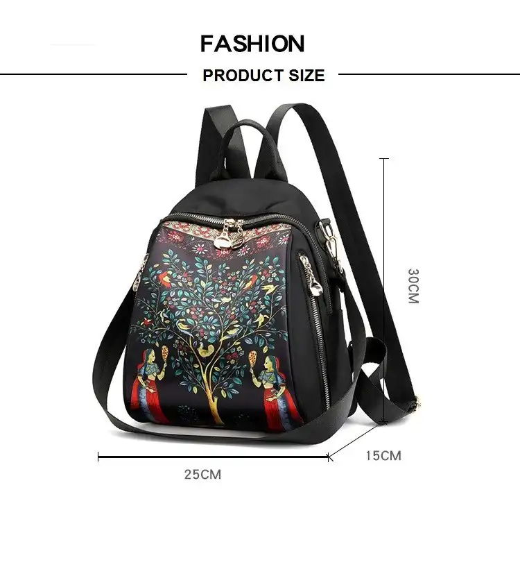 Hot Females Backpack-2025 High Quality Waterproof Soft Nylon China Backpack-Print